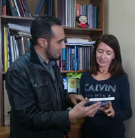 Visita de Charo Lacalle (catedrática de la Universidad Autónoma de Barcelona) en el marco de su viaje de cooperación internacional del núcleo, el año 2015.